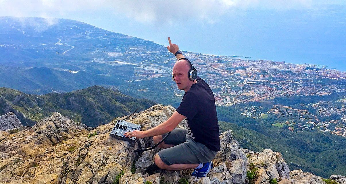 Steve on a mountain