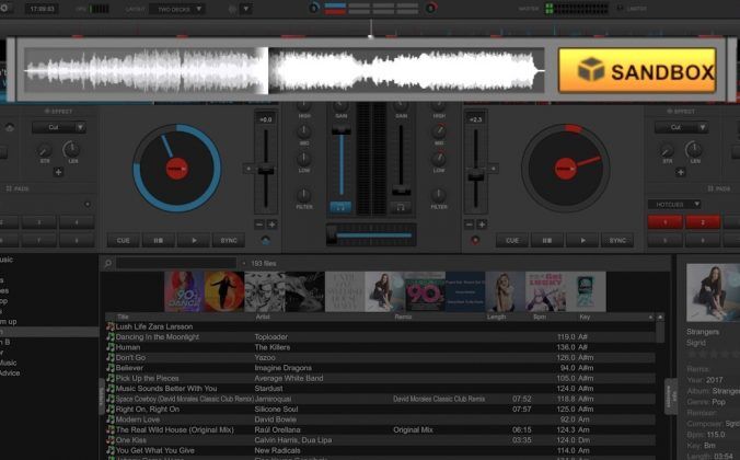 Virtual DJ sandbox