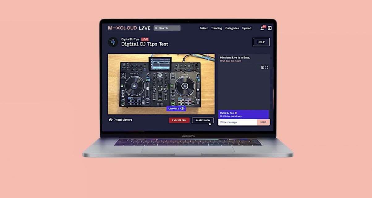 Live stream DJ set mixcloud