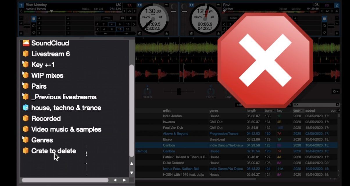 Serato deleted crate