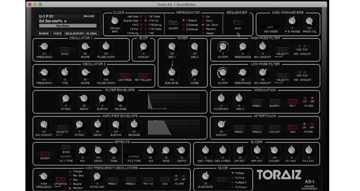 Pioneer Toraiz AS-1 シンセサイザー Pioneer DJ TORAIZ AS-1 (TAS-1) モノフォニックアナログ