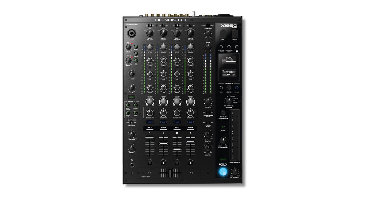 DENON DJ X1850 DJミキサー Denon DJ X1850 Prime Mixer Review - Digital DJ Tips