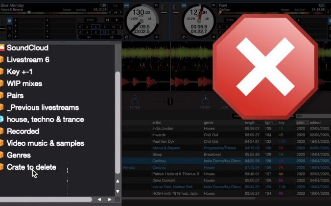 Serato deleted crate