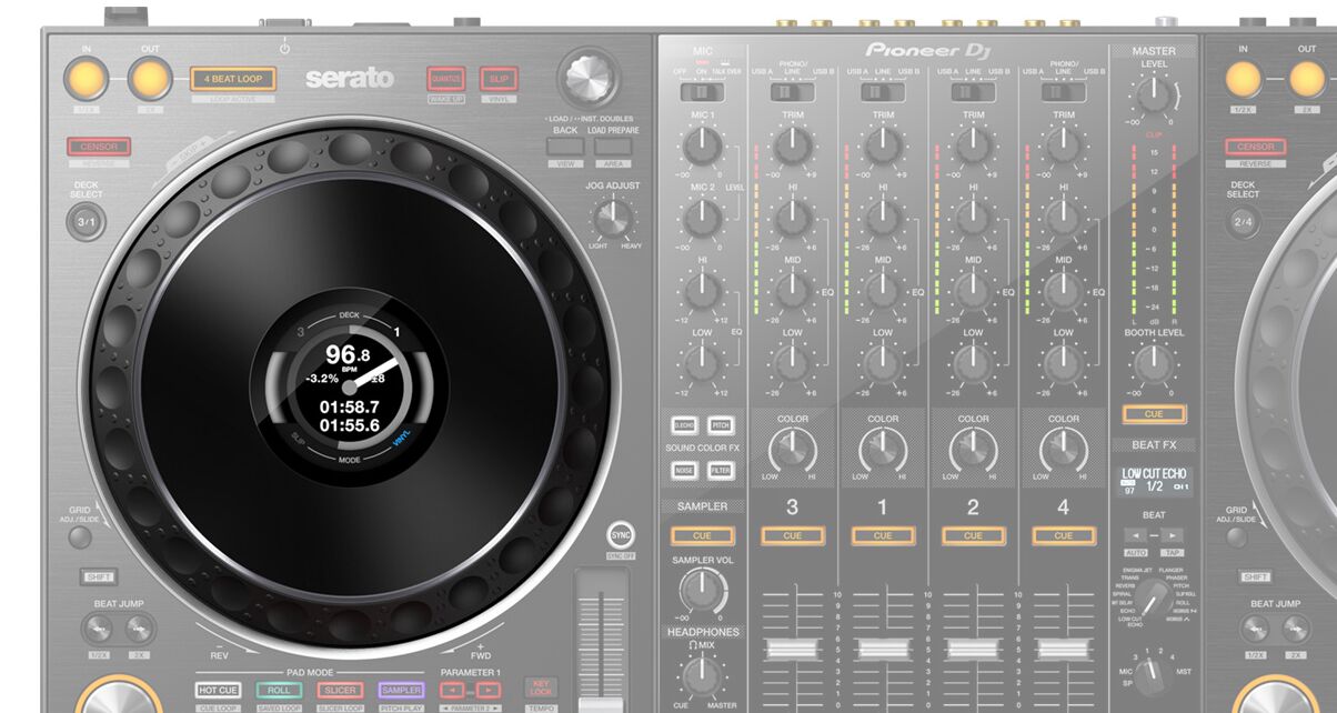 Pioneer DDJ-1000 SRT DJコントローラー DDJ-1000SRT-W (archived) 4-channel performance DJ controller