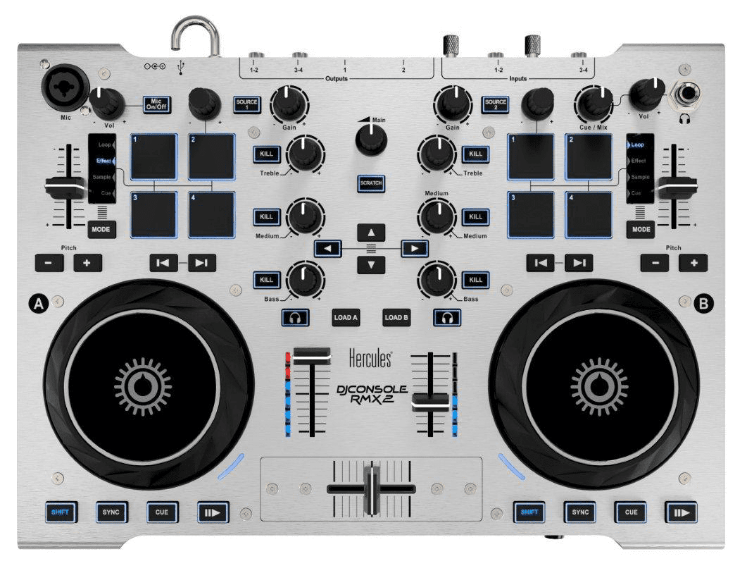 Hercules DJ Controller RMX 2　スピーカー付き Review & Video: Hercules DJ Console RMX2 - Digital DJ Tips
