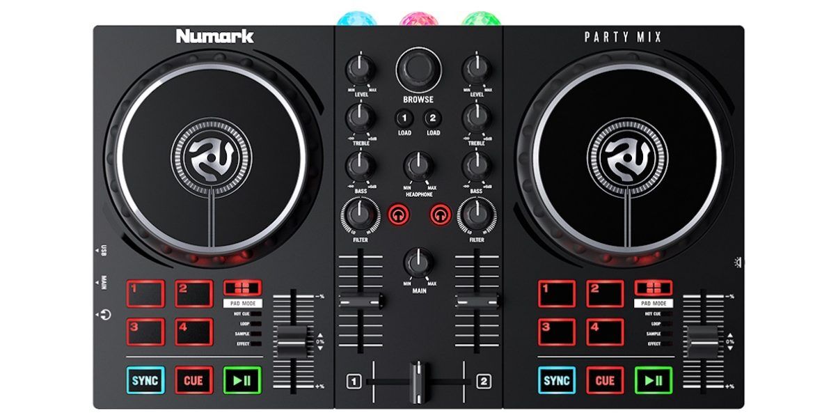 ②美品　ニュマーク　Numark PARTY MIX live Amazon.com: Numark Party Mix Live - DJ Controller with Built