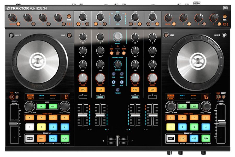 TRAKTOR KONTROL S4 mk2 DJコントローラー Native Instruments TRAKTOR KONTROL S4 MK2 DJ Controller 4 Channel