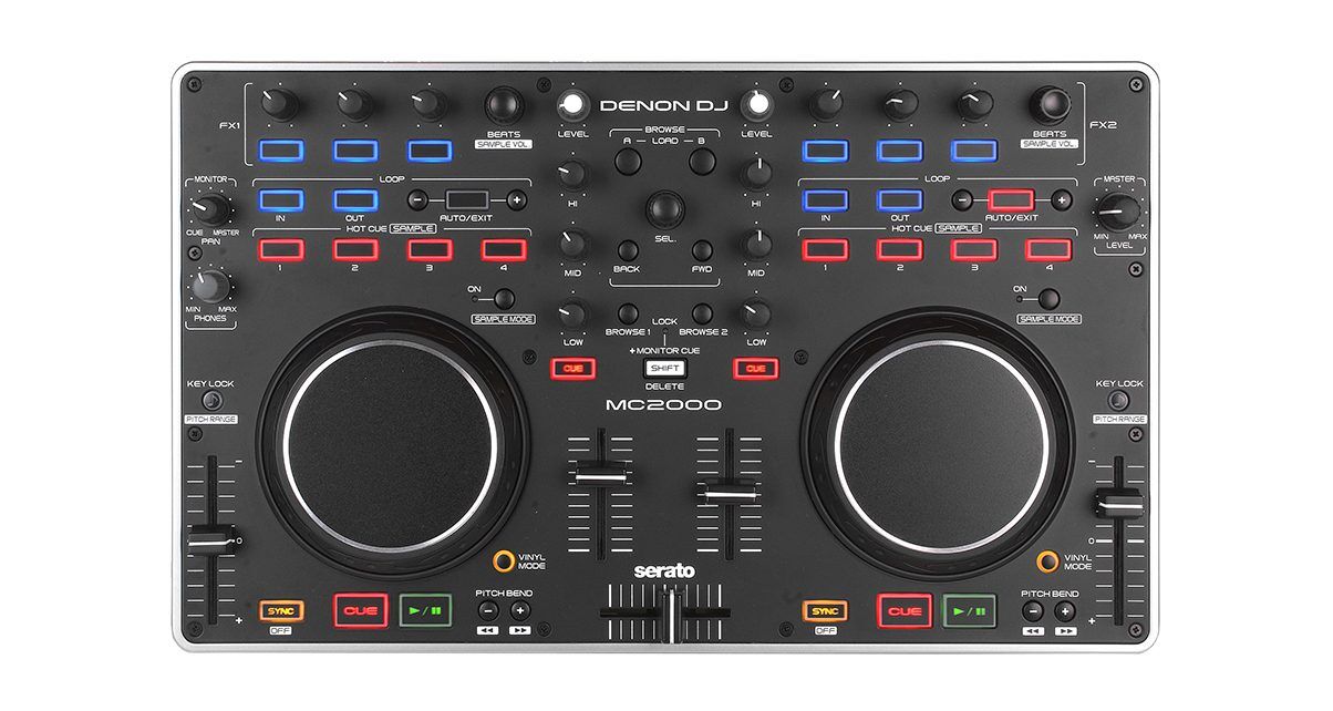 DENON MC-2000 DJコントローラー Serato対応 Review & Video: Denon MC2000 Serato DJ Intro Controller